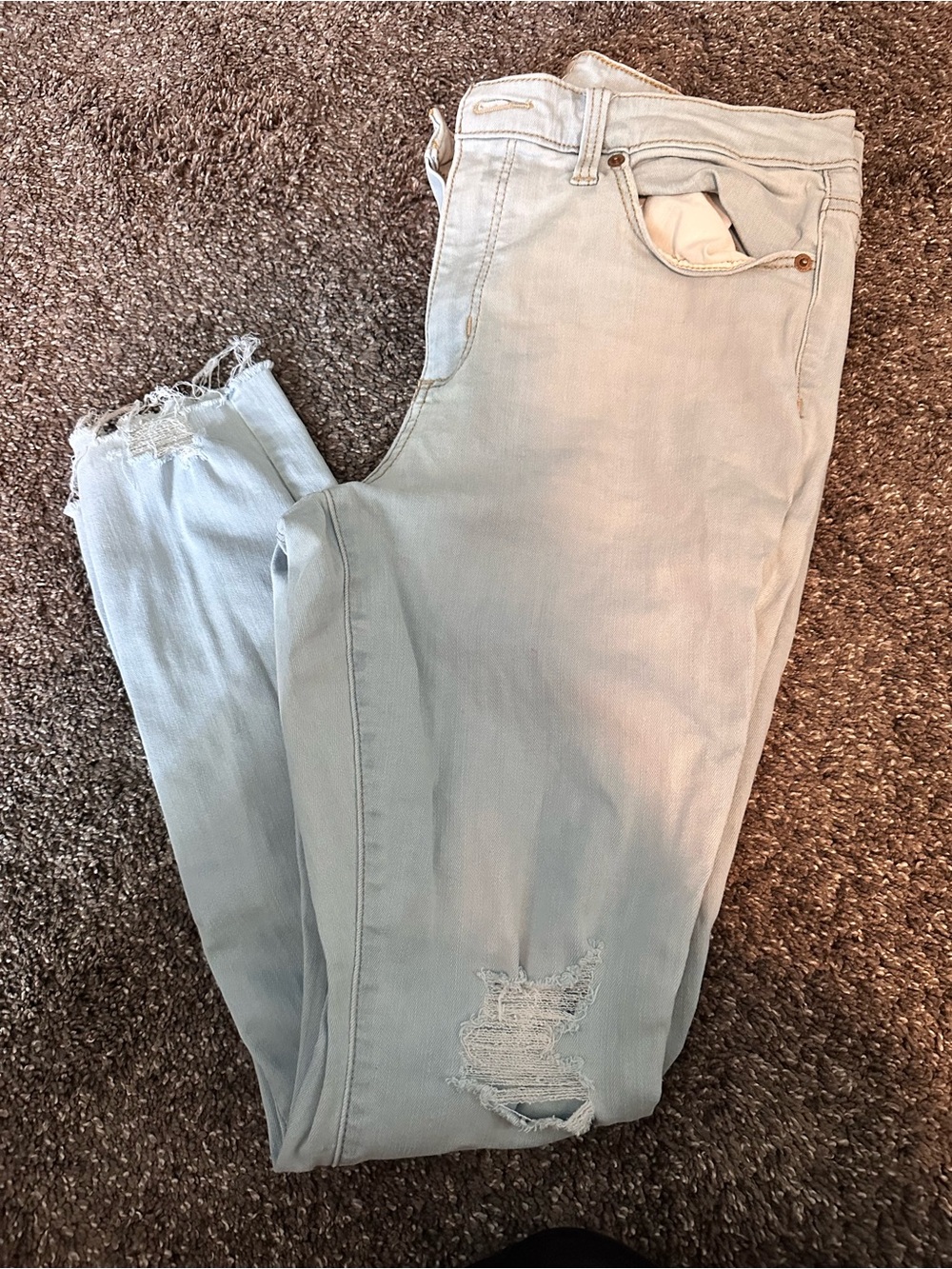 Universal Thread Light Blue Distressed Skinny Jeans